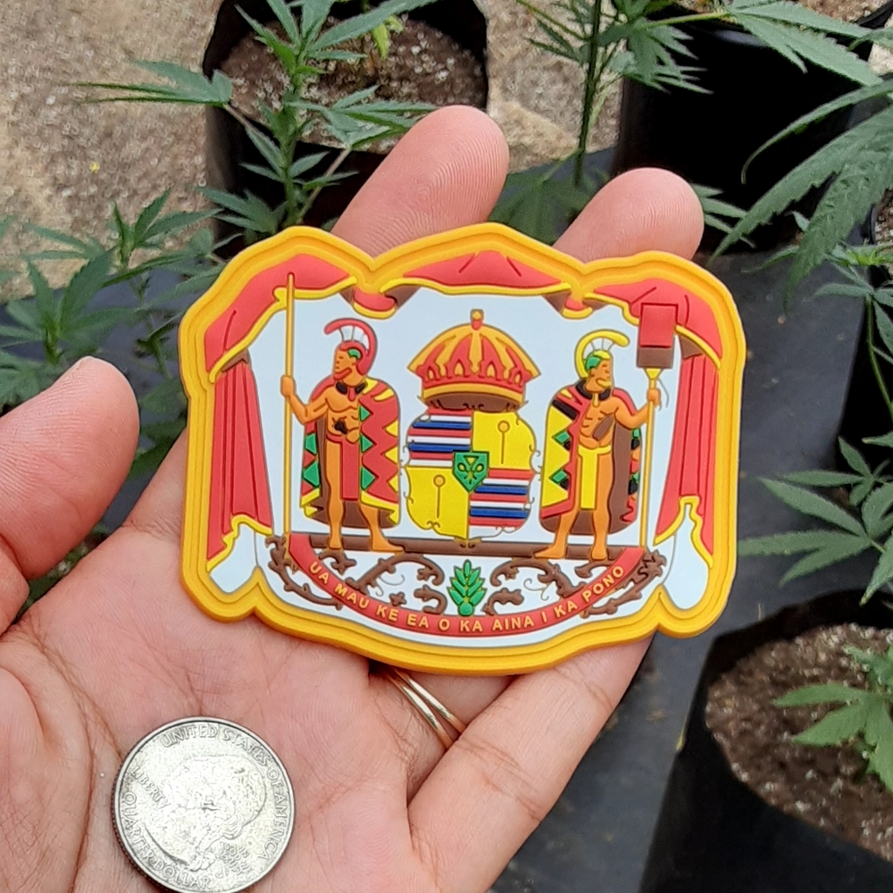 Rubber Hawaiian Kingdom Patch - Picture 3 of 3
